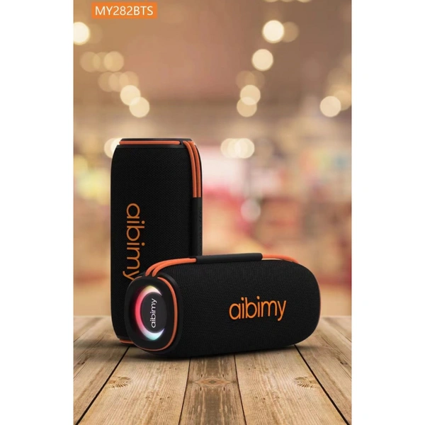 MY-282BTS Portable Bluetooth Woofer Speaker with LED Lights, FM, USB, AUX & Remote – Wireless Loud Sound System