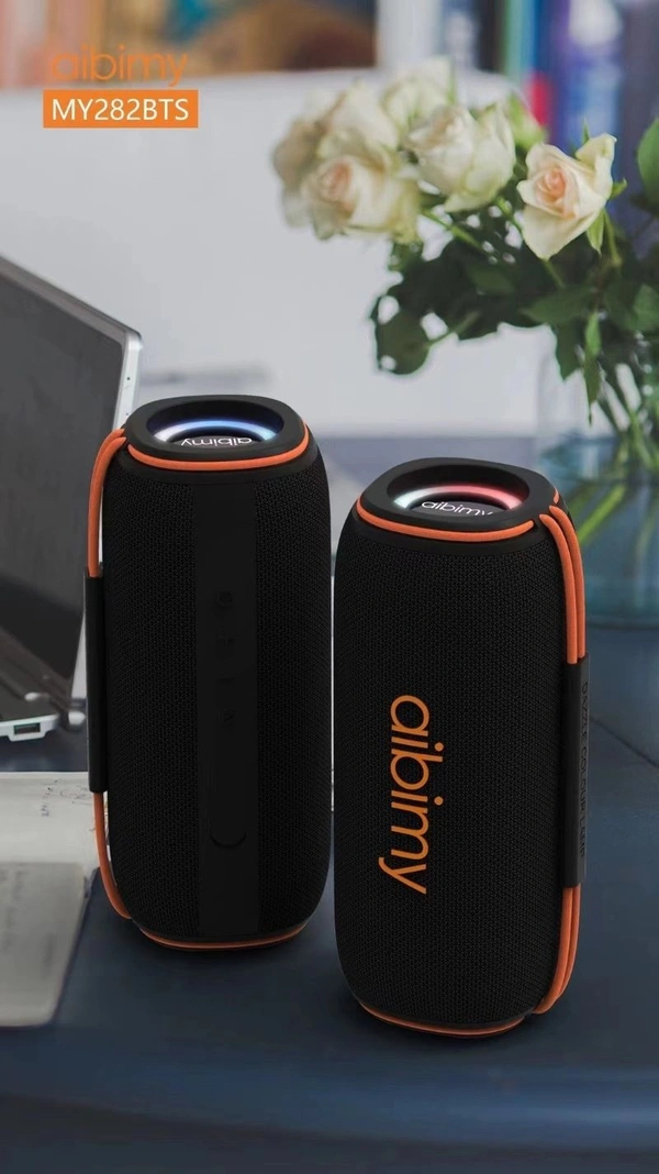 MY-282BTS Portable Bluetooth Woofer Speaker with LED Lights, FM, USB, AUX & Remote – Wireless Loud Sound System