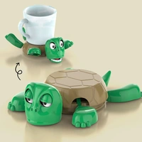 New Trend Funny Expression Pink Green Animated Turtle Coaster Toy – 3D Cup Holder for Home & Office