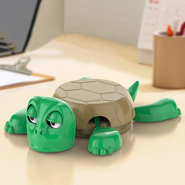 New Trend Funny Expression Pink Green Animated Turtle Coaster Toy – 3D Cup Holder for Home & Office