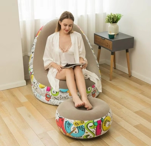 High-Quality Home Inflatable Lazy Sofa – Portable Air Lounger for Indoor & Outdoor Use