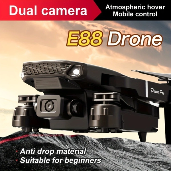 E88 Pro Drone with Dual Camera, Foldable Design & WiFi Control | Best Budget Drone 2025