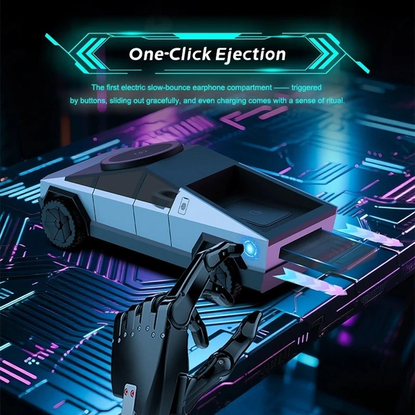Cybertruck 3-in-1 Wireless Charger | Fast Charging Dock for Phone, Watch & Earbuds