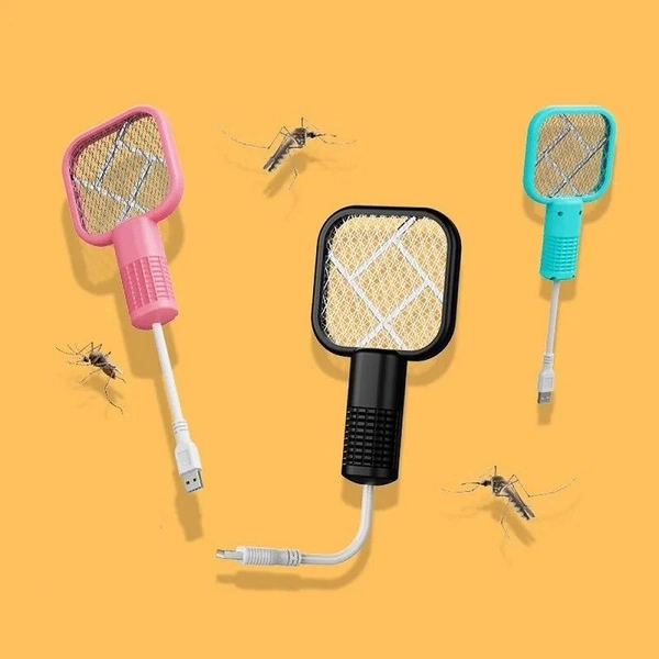 Mini USB Mosquito Swatter – Automatic Mosquito Attraction, Purple Light Trap, Strong High-Voltage Bug Zapper