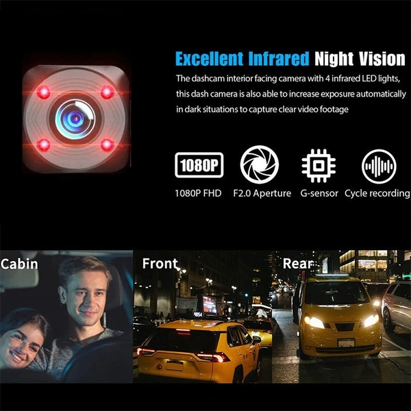 S2 | Car Dashcam Black Box with HD Recording & Parking Mode