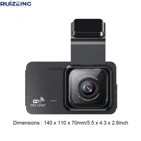3-Inch WiFi Dashcam with 1080P HD Recording & App Control