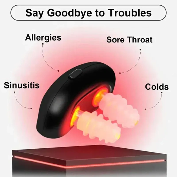 Nasal Therapy Device for Sinusitis & Cold Relief – Red‑Light, USB Rechargeable, Easy Use