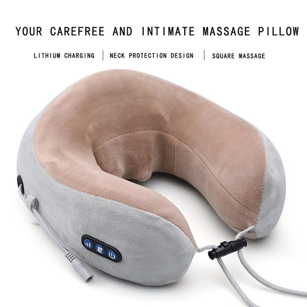 Portable U-Shaped Kneading Neck Pillow – Perfect for Travel & Comfort