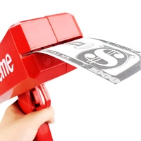Real Super Throwing Make Money Gun Toy Cash Shooter Party Spray Cannon Rechargeable Plastic Gun Money