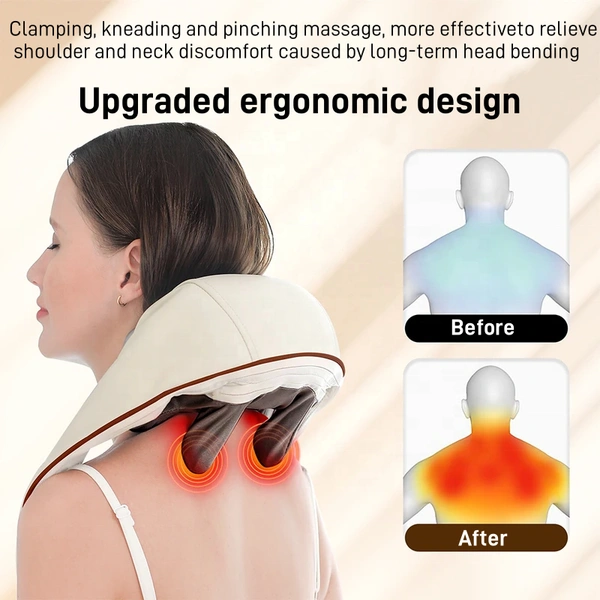 Back and Neck Heated Stretcher Massager – Relaxation and Pain Relief Tool