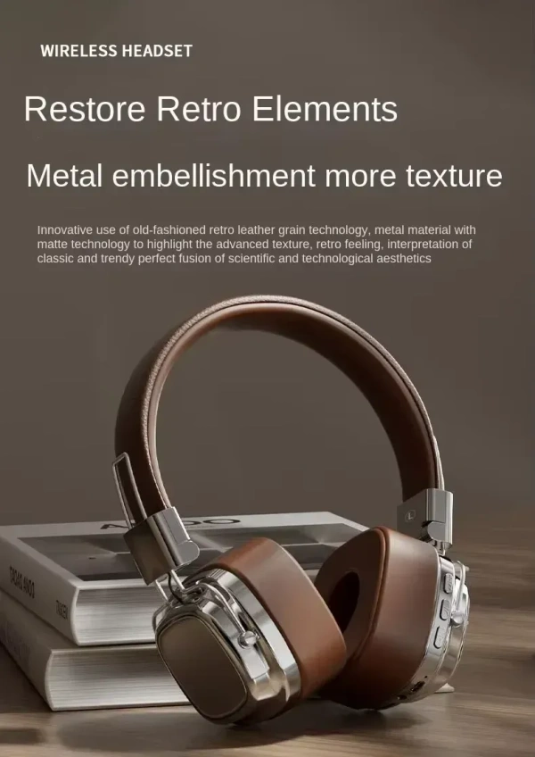 Wireless Over-Ear Gaming Headphones – 80+ Hours Playtime, 3.5mm Stereo Plug & Wireless Connection