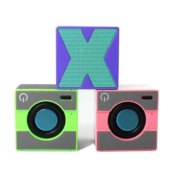 2025 L21 Mini Cube Music Box | TWS Bluetooth X Speaker 5W | Desktop Wireless Mini Speakers for Home & Party 1PCS