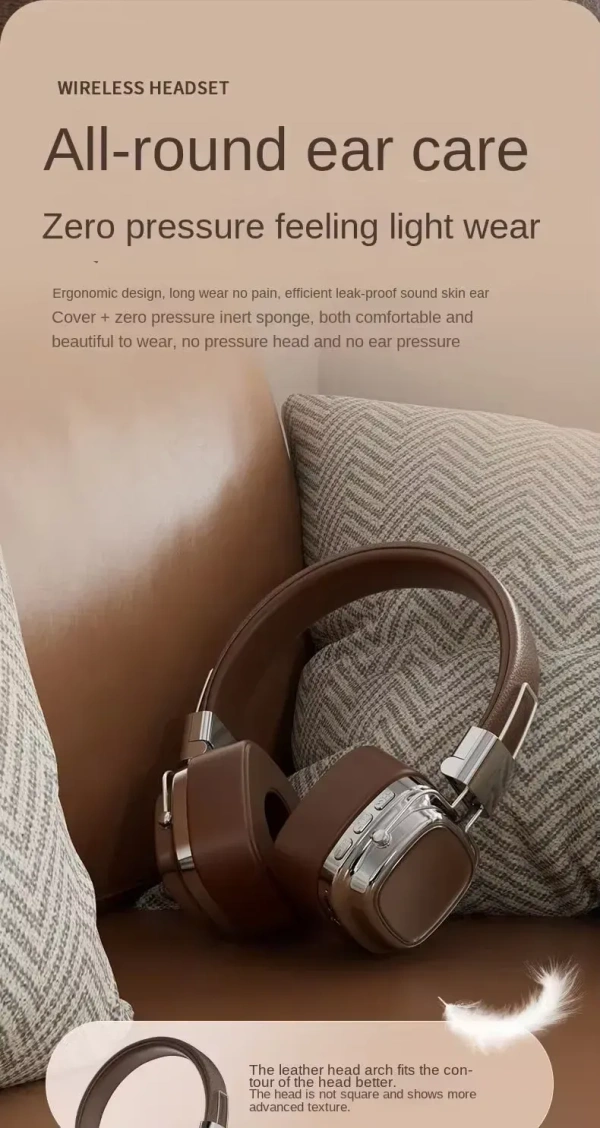 Wireless Over-Ear Gaming Headphones – 80+ Hours Playtime, 3.5mm Stereo Plug & Wireless Connection