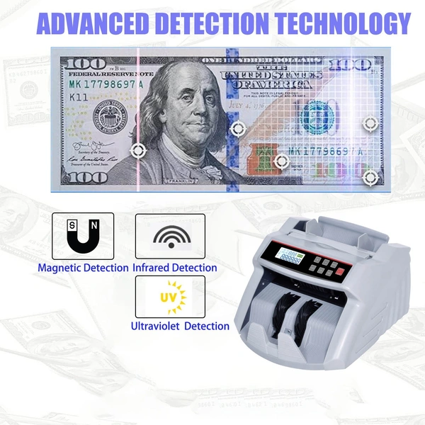 Money Counter Machine with Fake Note Detection | High-Speed Bill Counter