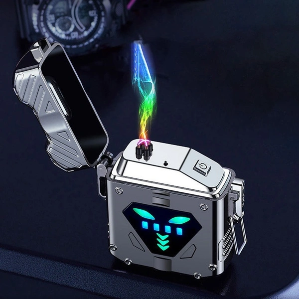 Power Bank Mecha Double-Arc Lighter – Multifunctional & Stylish Design