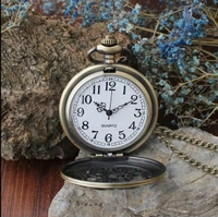 Bronze Dad Pocket Watch Necklace | The Greatest Dad Father Vintage Quartz Watch | Luxury Gift for Men