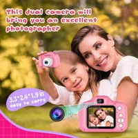Kids Camera 2inches Screen 13Million Pixels Selfie Digital for 4 to 12Year Old Girl Boy Christmas Birthday Gift Toy