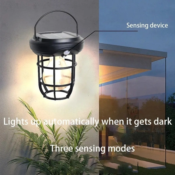 CL-T66 Outdoor Solar Wall Light Human Body Sensor Tungsten Solar Lamp 