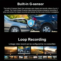 D30 Max Dash Cam Front and Inside, HD 1080P Recording Car DVR Cam with 170° Wide Angle, Night Vision, Small Dash Camera for Cars, 24h Parking Monitor, Loop Recording, G-Sensor