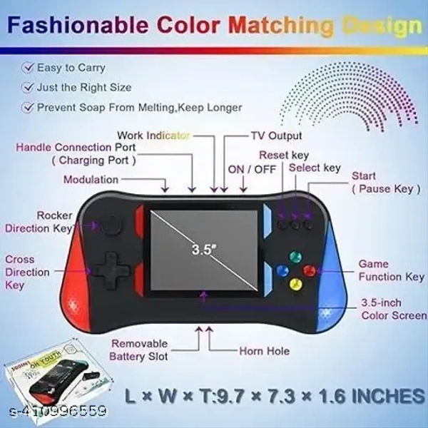 Portable Video Gaming Console – 500+ Classic Games for Fun Anywhere