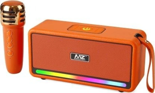 MZ M23VP Portable Bluetooth Speaker - Dynamic Thunder Sound with Wireless Mic, 10W Speaker