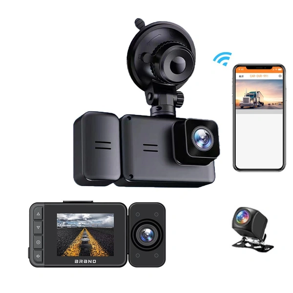 F-31 | 1080P Car Dash Cam | Wide-Angle DVR Camera with Night Vision, G-Sensor & Loop Recording | Car Security Camera