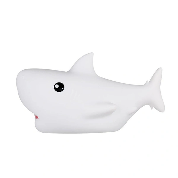 Shark LED Silicone Night Light – Adorable Soft Touch Lamp for Kids & Adults, USB Rechargeable, Dimmable & Color Changing