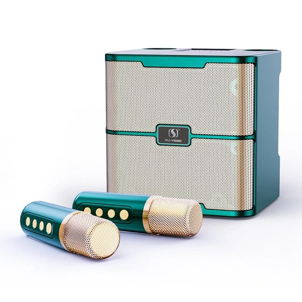 Wireless Karaoke Microphone Speaker – UHF Low Latency | Bluetooth | LED Lights | Home & Outdoor Use