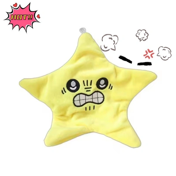 Angry Star Plush Toy | Soft Stuffed Star Cushion for Kids & Décor