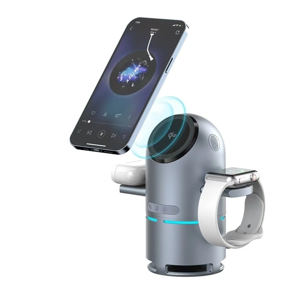 Multi-Function 3-in-1 Wireless Charger | Fast Charging Dock for Phone, Watch & Earbuds