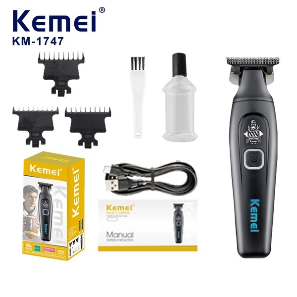 Kemei KM-1747 High Speed Hair Clipper | Professional Cordless Beard & Hair Trimmer