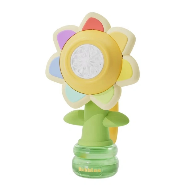 Sunflower Automatic Bubble Machine Toy | Electric Bubble Maker with LED Lights for Kids