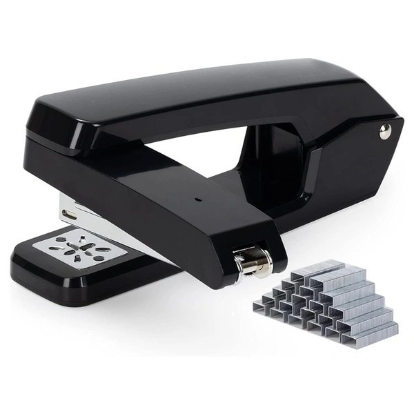 Deli No.0434 Manual Metal Rotary Stapler – Heavy-Duty Punch & Staple Combo Tool for Office & Craft Use