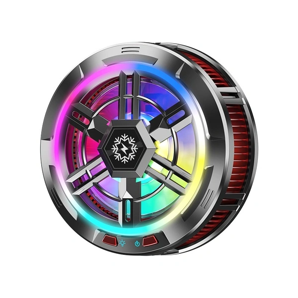 X100 Portable Mobile Phone Radiator – Magnetic Semiconductor Cooler with RGB Lights  | H-20