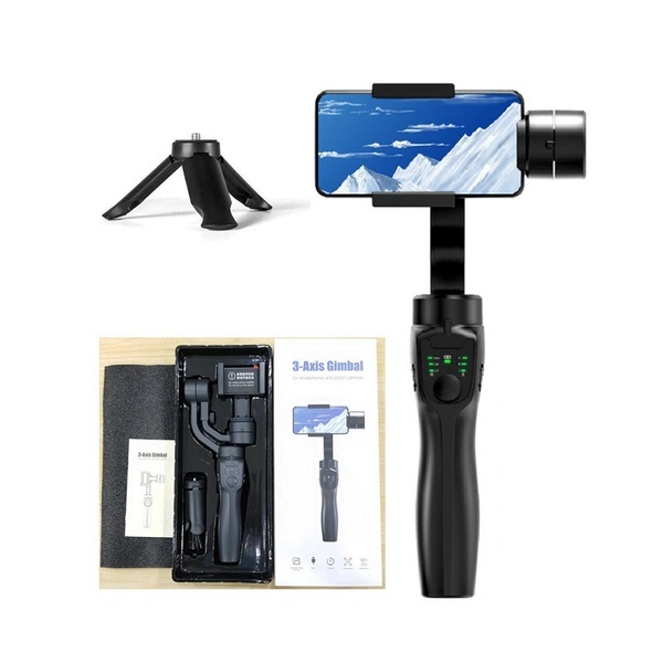 3-Axis Handheld Gimbal Stabilizer for Smartphone & Action Camera – High Precision Video Shooting