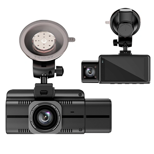 F6 3-Channel 4K Dashcam – Front, Rear, and Cabin – WiFi, GPS, Night Vision, Parking Mode