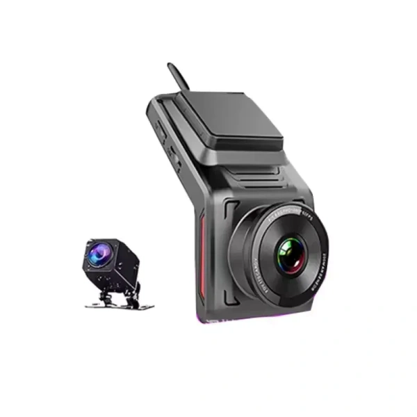 K18 4G Dual-Lens 1080P HD Dash Cam – Front & Rear, WiFi, GPS, Night Vision, G-Sensor