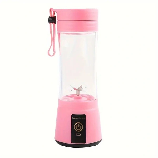 Portable Rechargeable Juicer Cup – USB Blender for Smoothies, Shakes & Juices | 6 Blades, 380ml, BPA-Free