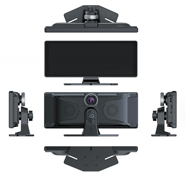 H19 | 3-in-1 10.26” Touchscreen Dash Cam | Front & Rear Dual Camera, Reverse Parking Assist, Night Vision, G-Sensor & Loop Recording