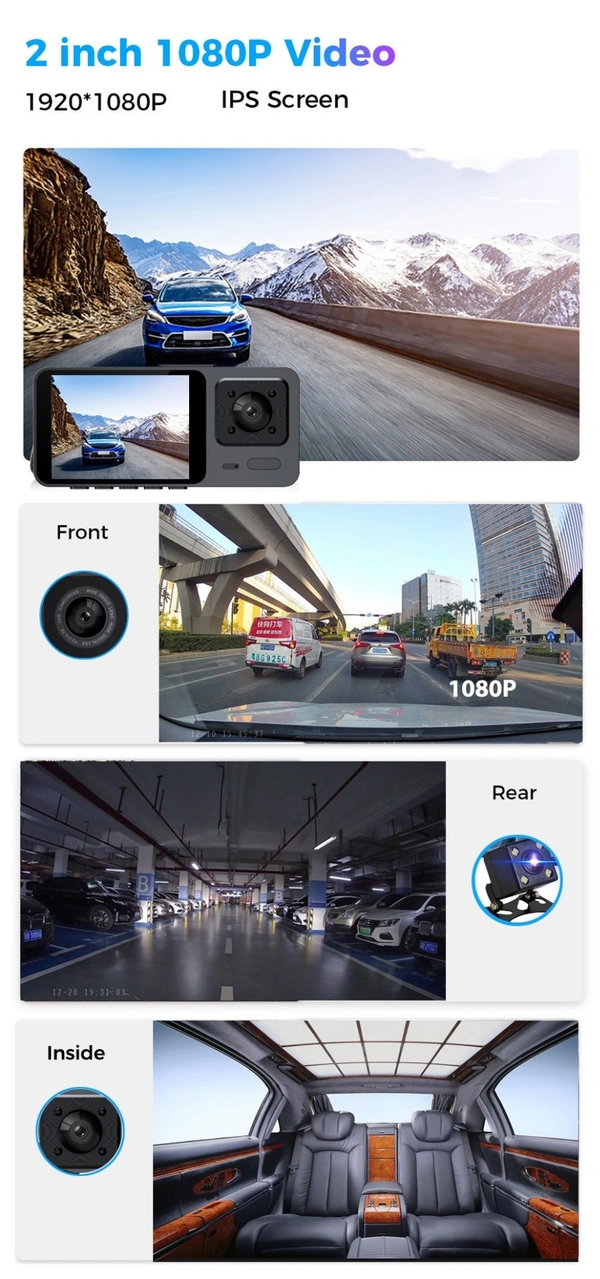 S-10 | Full HD Car DVR Dash Cam | Night Vision, G-Sensor, Loop Recording & Parking Mode | Black Box Car Camera