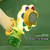 Sunflower Automatic Bubble Machine Toy | Electric Bubble Maker with LED Lights for Kids