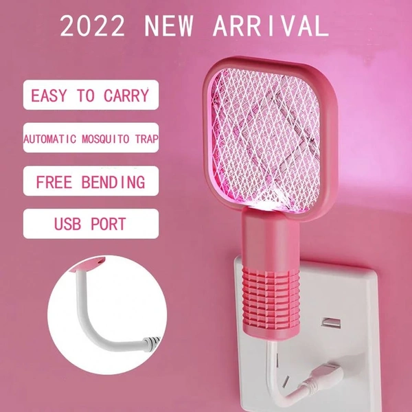 Mini USB Mosquito Swatter – Automatic Mosquito Attraction, Purple Light Trap, Strong High-Voltage Bug Zapper