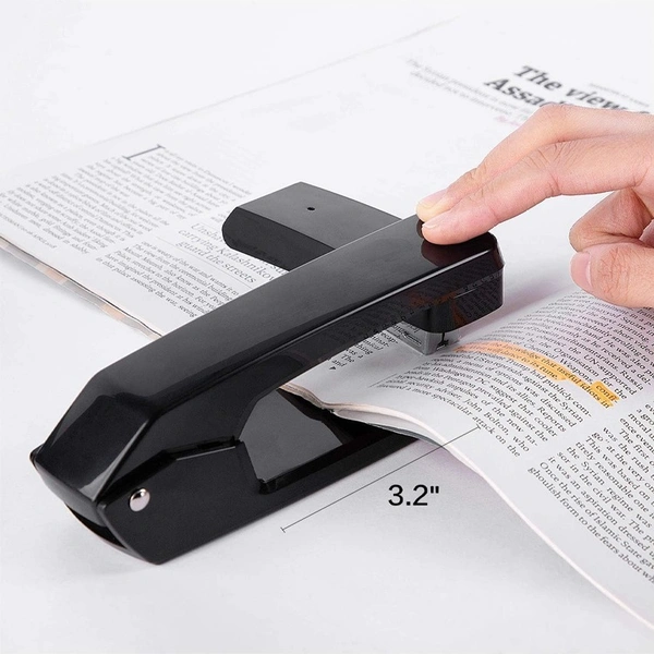 Deli No.0434 Manual Metal Rotary Stapler – Heavy-Duty Punch & Staple Combo Tool for Office & Craft Use