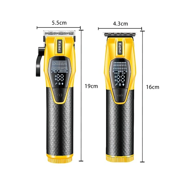 2025 KM‑8561 Pro Cordless Hair Clipper & Trimmer – 2500 mAh Long‑Life Battery