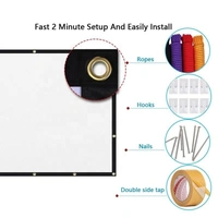 84-Inch Foldable Projector Screen for Home Theater & Outdoor Movies – Portable & Easy Setup