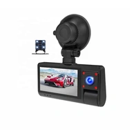 S13 3-Lens Touch-Screen FHD Dash Cam – Front, Interior, Rear + Wi-Fi & Motion Detection