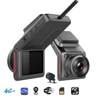 K18 4G Dual-Lens 1080P HD Dash Cam – Front & Rear, WiFi, GPS, Night Vision, G-Sensor