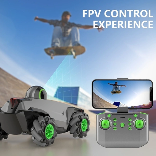 Stunt RC Car with Camera – Wi-Fi HD Camera Car, 4-WD, Amphibious