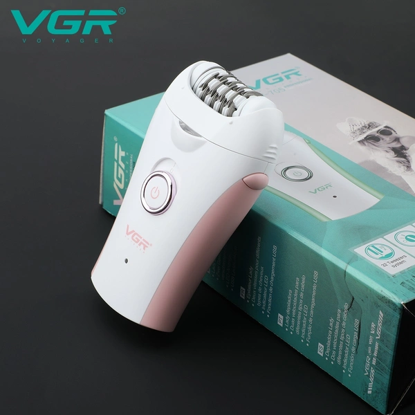 VGR V-705 Epilator for Women – 32 Tweezers System, LED Light, USB Rechargeable