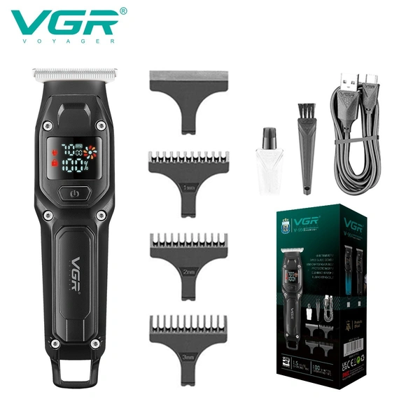VGR V-964 Professional Trimmer – Stainless Steel Blades, 600mAh Battery, 7000RPM Turbo